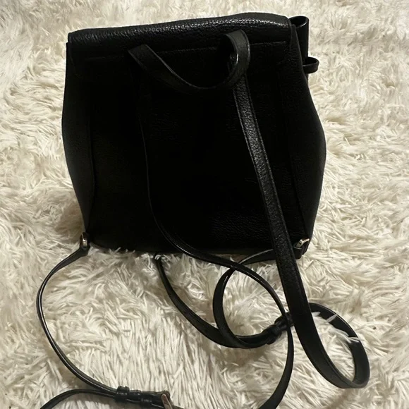 Kate Spade Leila Medium Flap Backpack in Black